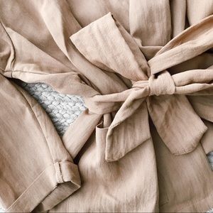 Mossimo linen kimono tie jacket